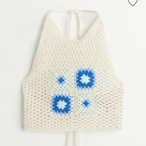 New H&M | Crochet Halter Top